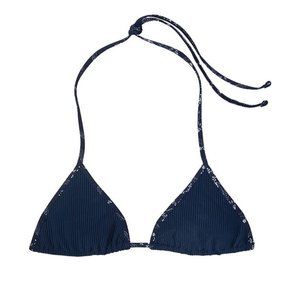 Frankie’s Bikinis Tia Ribbed Triangle Bikini Top - Dixie